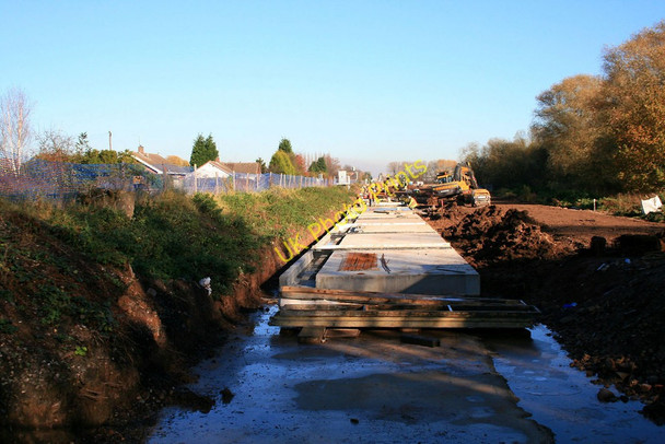 Photo 6"x4" Still busy laying concrete Beeston\/SK5236 c2010