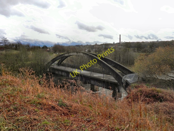 Photo 6"x4" Sewer Pipe Bridge, Prestolee Kearsley\/SD7505 c2010