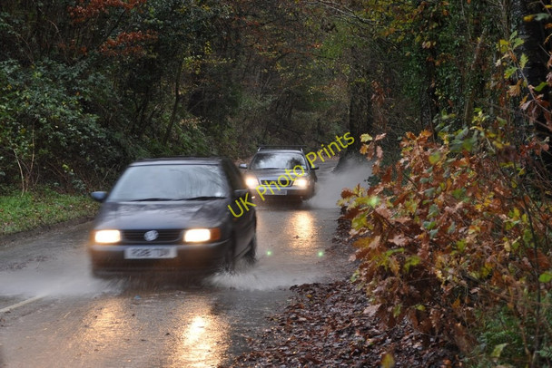 Photo 6"x4" Surface water on the B3230 near Hartnoll Wood Little Silver\/SS5440 c2010