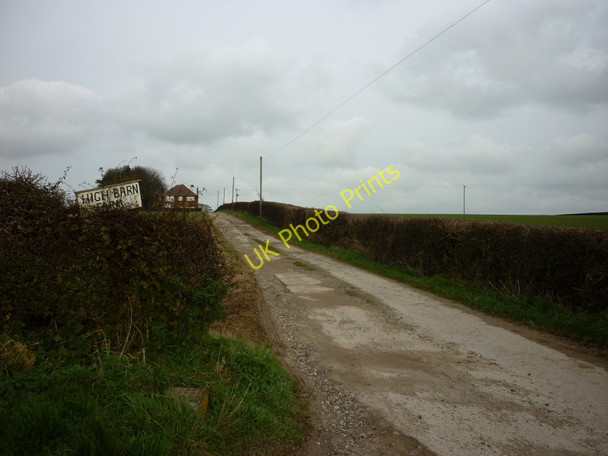Photo 6"x4" The road to High Barn Farm, Ruston Parva Ruston Parva c2010