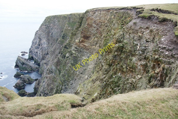 Photo 6"x4" Cliffs between Saito and the Neap, Hermaness Burrafirth c2010
