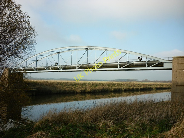 Photo 6"x4" A pipeline over the New River Ancholme Broughton Common c2010