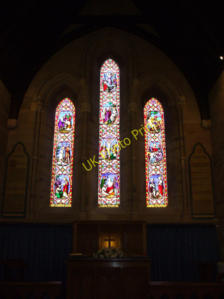 Photo 6"x4" Lancet windows, St, Andrew's, Fairlight Bachelor's Bump c2009