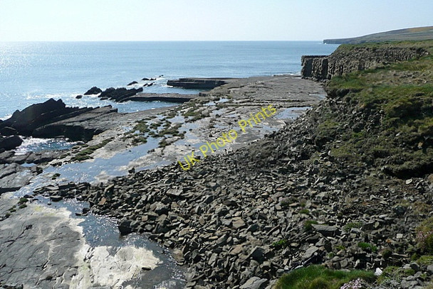 Photo 6"x4" Wave cut platform near Dunmore Head Kilbaha c2010