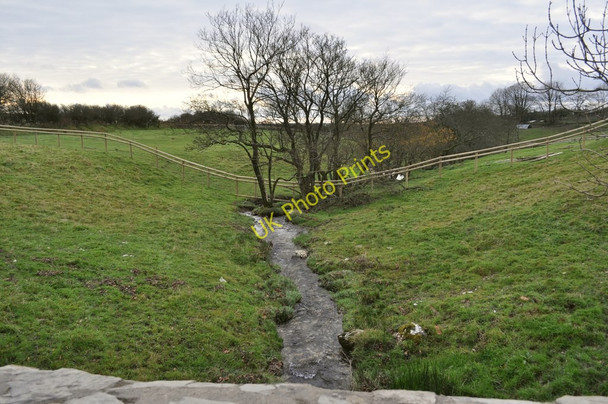 Photo 6"x4" Downstream on the river Caen near West Stowford Barton Bittadon c2010