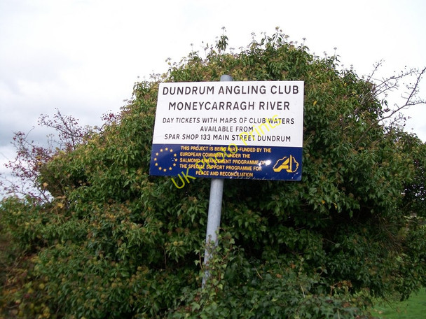 Photo 6"x4" Information for anglers who may wish to fish the Moneycarragh River Dundrum\/J4036 c2010