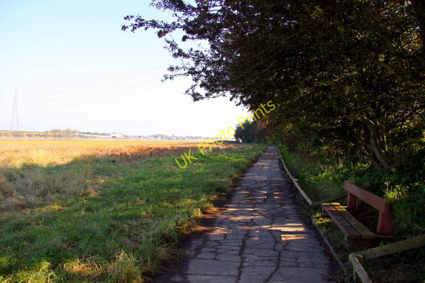 Photo 6"x4" Footpath beside the Wyre estuary Thornton\/SD3442 c2010