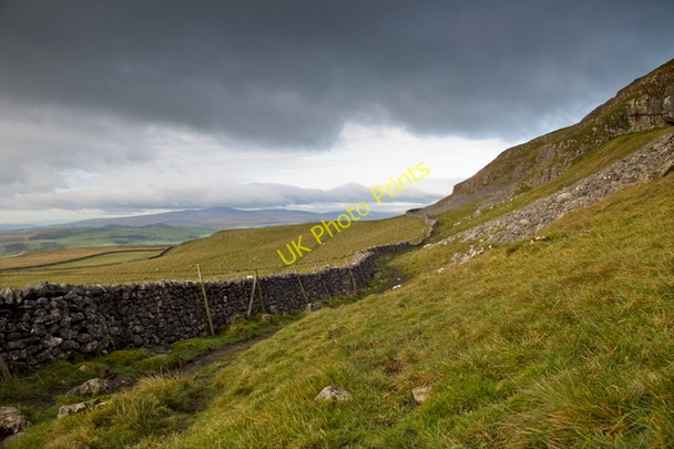 Photo 6"x4" Footpath under Attermire Scar Settle c2010