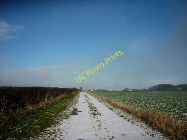 Photo 6"x4" A farm track towards Little Weighton Little Weighton c2010