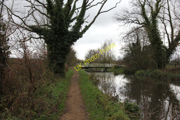 Photo 6"x4" Swing bridge on the Kennet Sheffield Bottom c2010