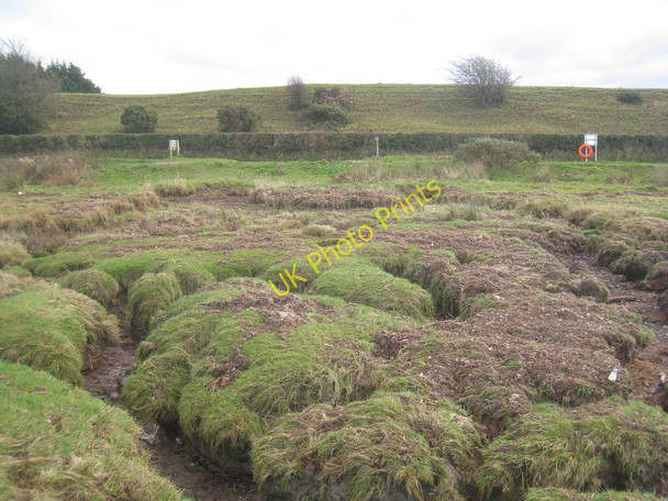Photo 6"x4" Salt marsh and car park Bowness-on-Solway c2010