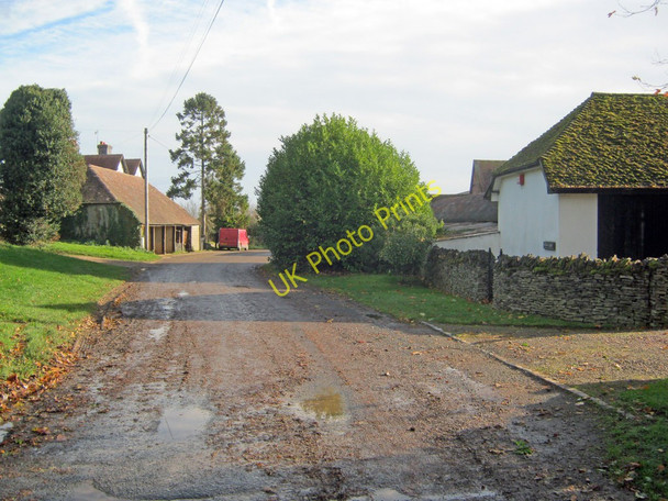 Photo 6"x4" Lane outside Pirton Court High Green\/SO8745 c2010
