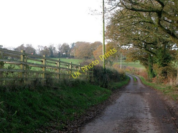 Photo 6"x4" Private road and footpath to Gambledown Farm Carter's Clay c2010