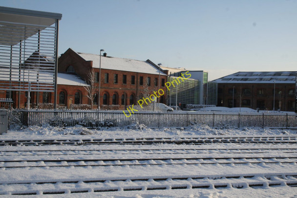 Photo 6"x4" Old railway works Derby\/SK3535 c2010