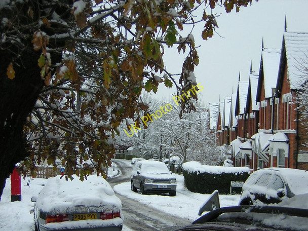 Photo 6"x4" Fox Hill in the snow Penge c2010