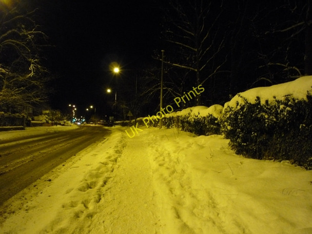 Photo 6"x4" A snow covered Hull Road Heslington c2010