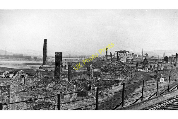 Photo 6"x4" Scene of industrial decay in Landore Valley, Swansea Pentre-chwyth c1962