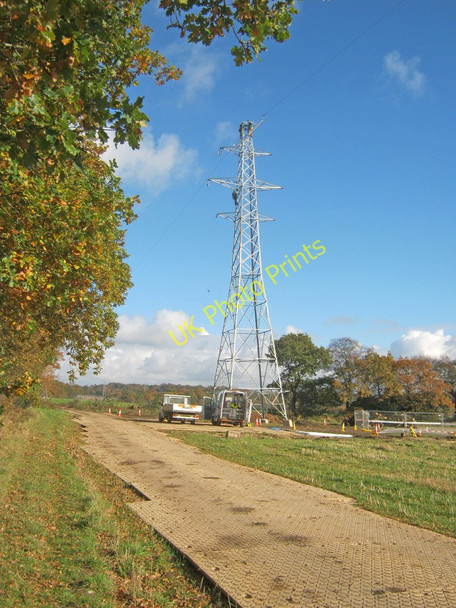 Photo 6"x4" Power line replacement near Bardon Hill Bardon\/SK4512 c2010