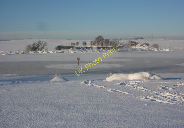 Photo 6"x4" Wintry conditions at Carr Vale reserve Bolsover c2010