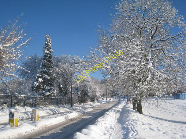 Photo 6"x4" Ferry Road in the snow Scunthorpe c2010