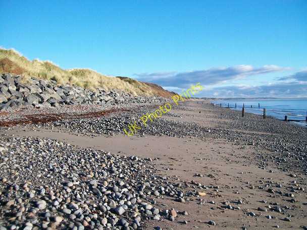 Photo 6"x4" View north-eastwards along the shoreline below the Royal Down Golf Course Newcastle\/J3732 c2010