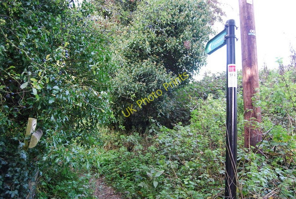 Photo 6"x4" Footpath signposted off Magpie Bottom Romney Street c2010