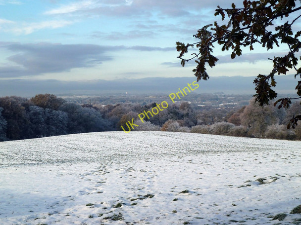 Photo 6"x4" Wintry Landscape, Great Warley Brentwood c2010