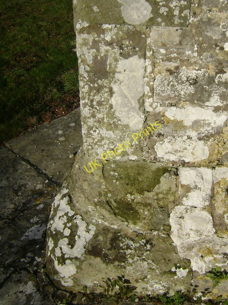 Photo 6"x4" Bench Mark, St John the Baptist Church Wilton\/SU0931 c2010
