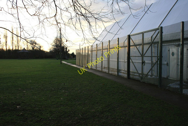 Photo 6"x4" No snow beside the tennis tent Long Eaton c2010