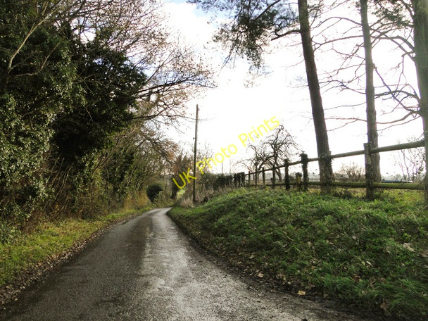 Photo 6"x4" Narrow country road near Camp Hill Farm Earsham c2010