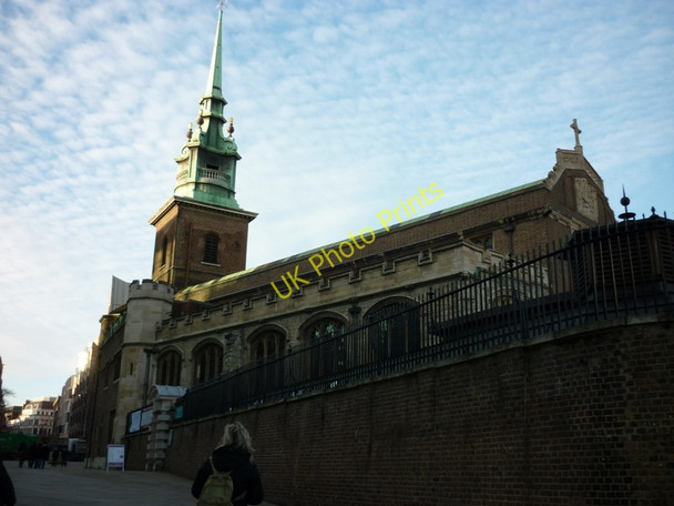 Photo 6"x4" All Hallows Church, London London c2010