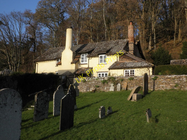 Photo 6"x4" Cottage, above Selworthy church Blackford\/SS9245 c2010