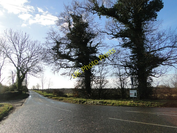 Photo 6"x4" Junction on the B1117 to Hulvertree Farm Laxfield c2010
