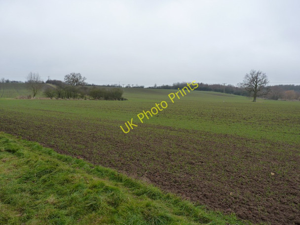 Photo 6"x4" Footpath across the field towards Puck Hill Phepson c2010