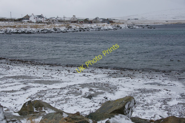 Photo 6"x4" Haroldswick in the snow Bothen c2010