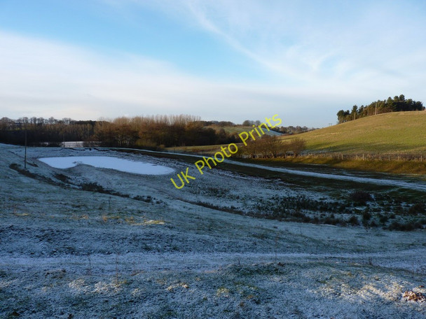 Photo 6"x4" Frozen pool in the Worfe valley Folley\/SO7797 c2010