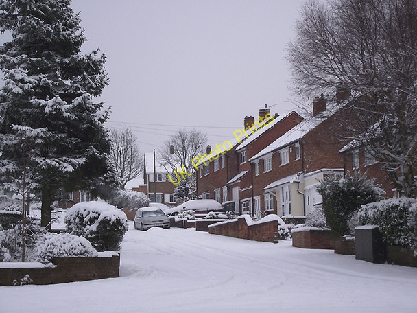 Photo 6"x4" A snowy Balmoral Road in Penn, Wolverhampton Wolverhampton c2010
