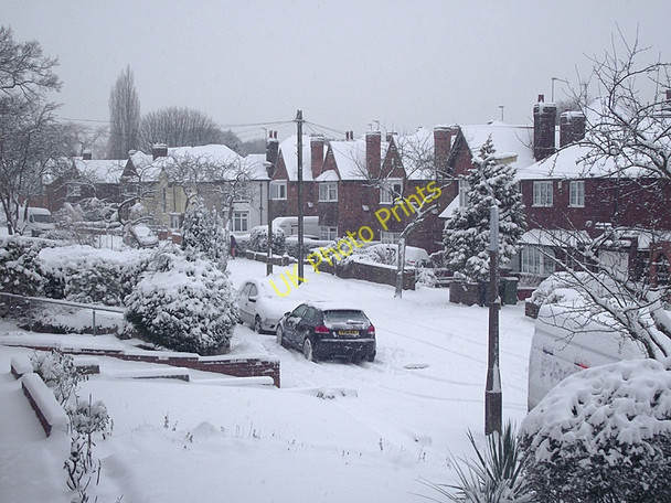Photo 6"x4" A snowy Buckingham Road in Penn, Wolverhampton Wolverhampton c2010