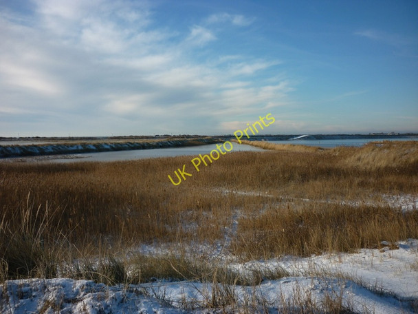 Photo 6"x4" The lagoon near Easington Kilnsea c2010