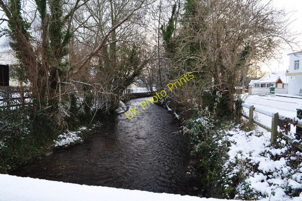 Photo 6"x4" The view downstream from Caen Bridge on the river Caen Braunton c2010