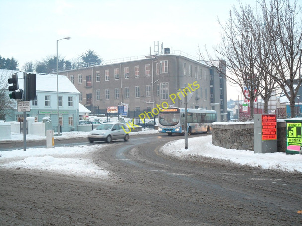 Photo 6"x4" Winter scene on Church Street, Downpatrick Downpatrick c2010