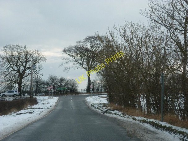 Photo 6"x4" Grange Road joins the A165 near Warleycross Hill North Frodingham c2010