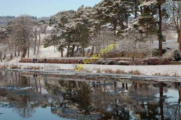 Photo 6"x4" Ice on the Tweed, Hay Lodge Park Peebles\/NT2540 c2010