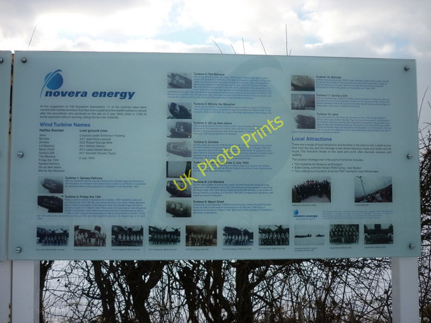 Photo 6"x4" RAF Lissett information board Lissett c2010