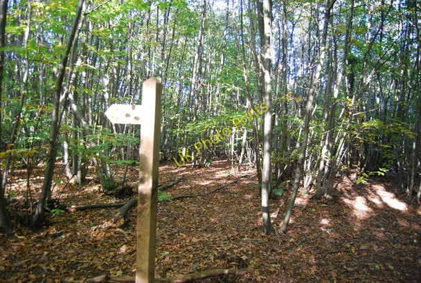 Photo 6"x4" Footpath sign, Mill Wood Flackley Ash c2010