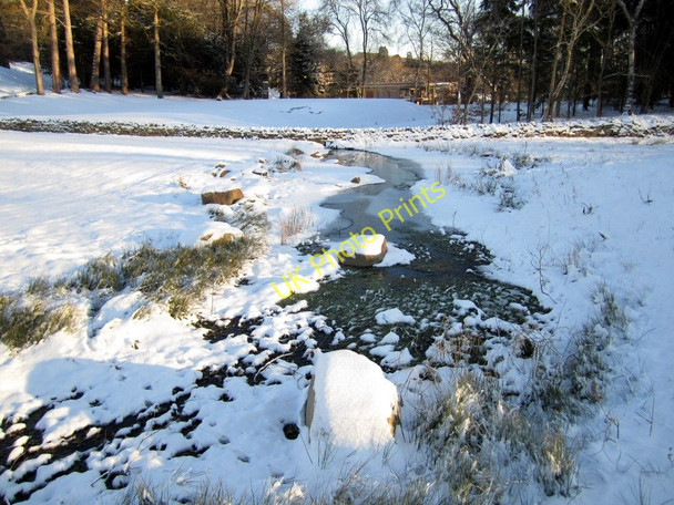 Photo 6"x4" Stream feeding the former fish pond, west of Close House Houghton\/NZ1266 c2010