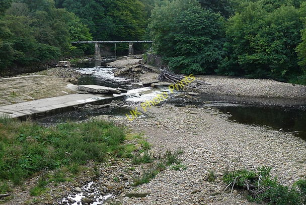 Photo 6"x4" River Wansbeck near Mitford Morpeth c2010