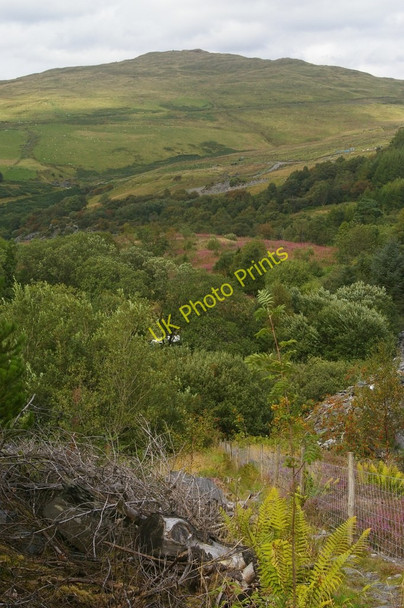 Photo 6"x4" Looking down the valley from the Bryn Eglwys quarries Abergynolwyn c2009