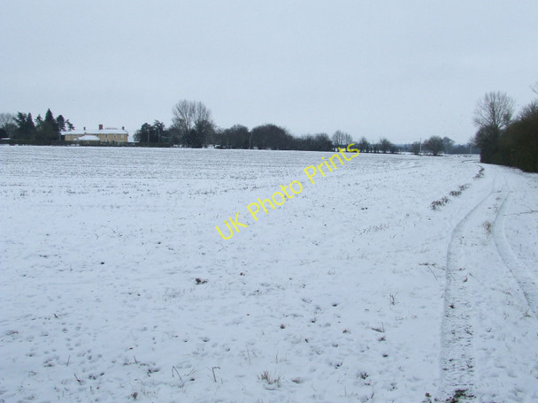 Photo 6"x4" Footpath And Field Boundary Preston St Mary c2010
