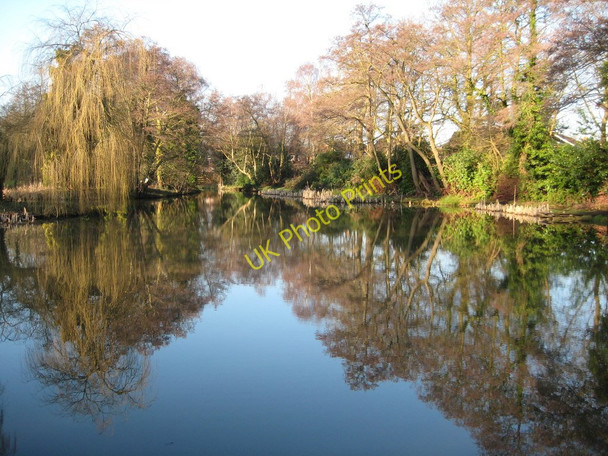 Photo 6"x4" Lake at Botleigh Grange Hotel Broadoak\/SU5013 c2010